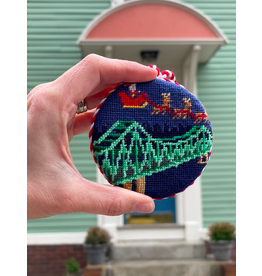 Smathers & Branson Santa Flying Over Tobin Bridge Ornament