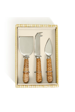 Decor Shop by Place & Gather Wicker Weave Set of Cheese Knives