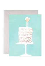 E. Frances Wedding Cake Card