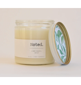 Noted Lime Basil Mint Candle 8 oz