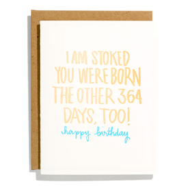Short Hand Press Stoked You Were Born Card
