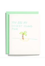 Short Hand Press Desert Island Pick Card