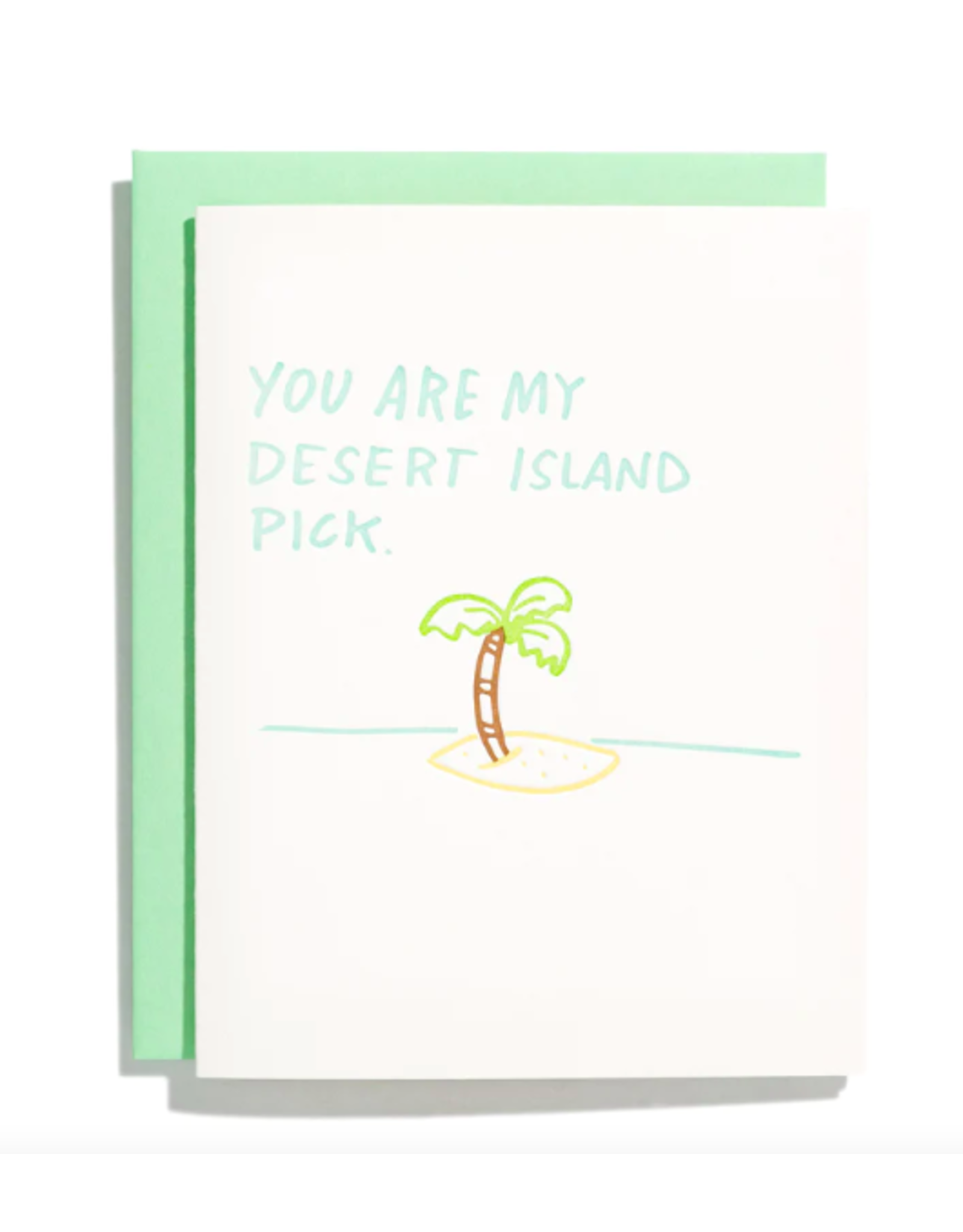 Short Hand Press Desert Island Pick Card