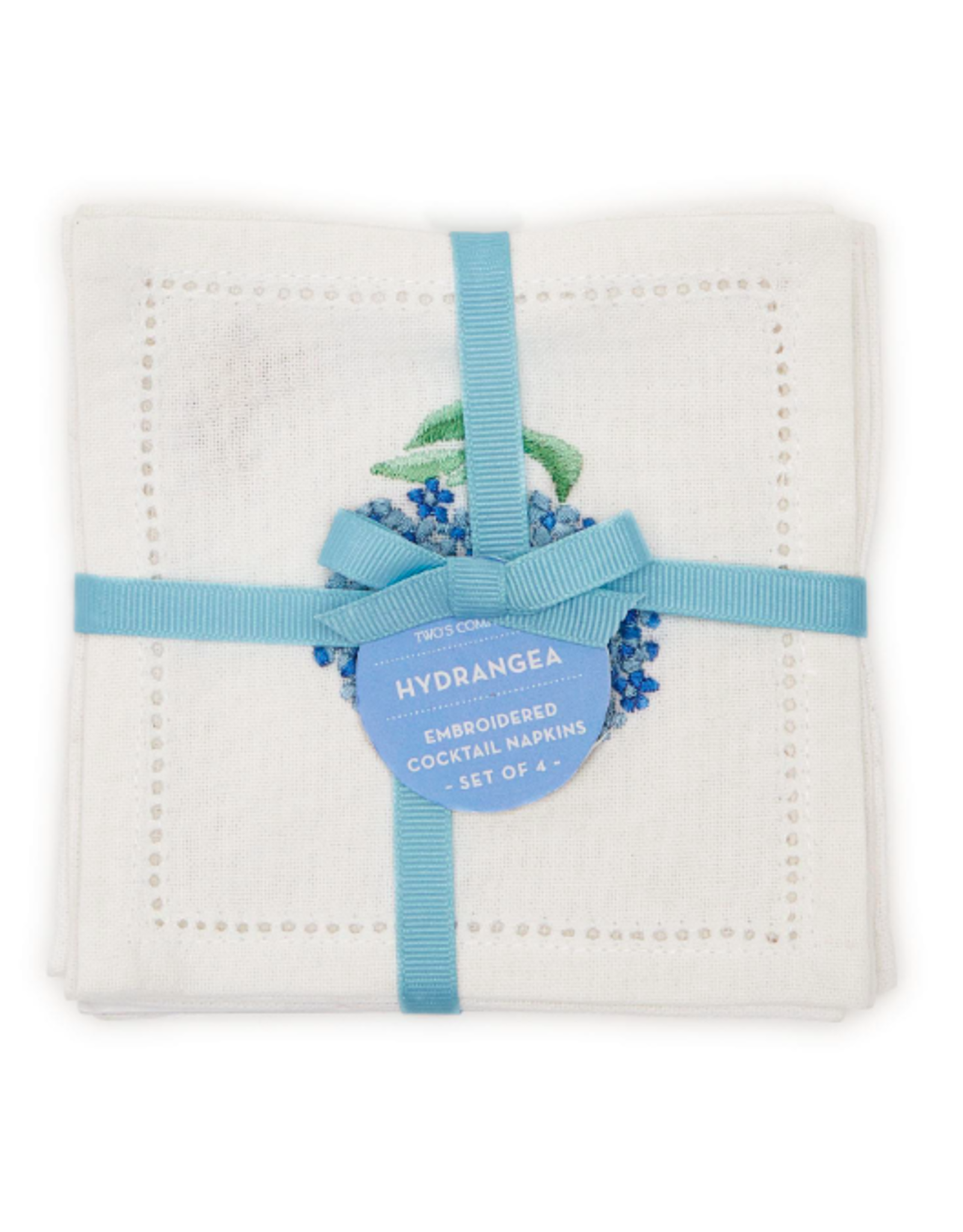 Decor Shop by Place & Gather Hydrangea Set of 6 Cocktail Napkins