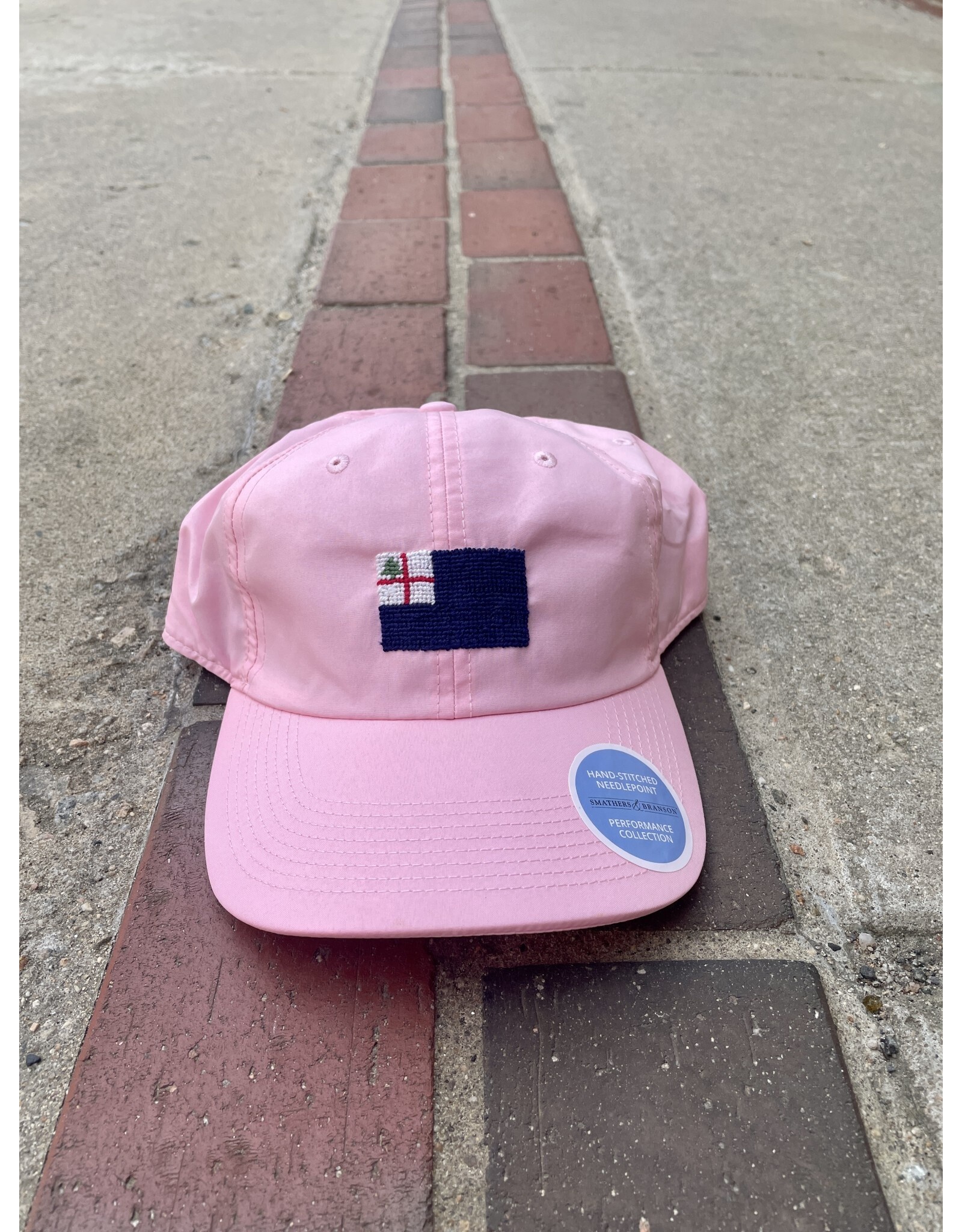 Smathers & Branson Cherry Blossom Pink Bunker Hill Performance Flag Hat