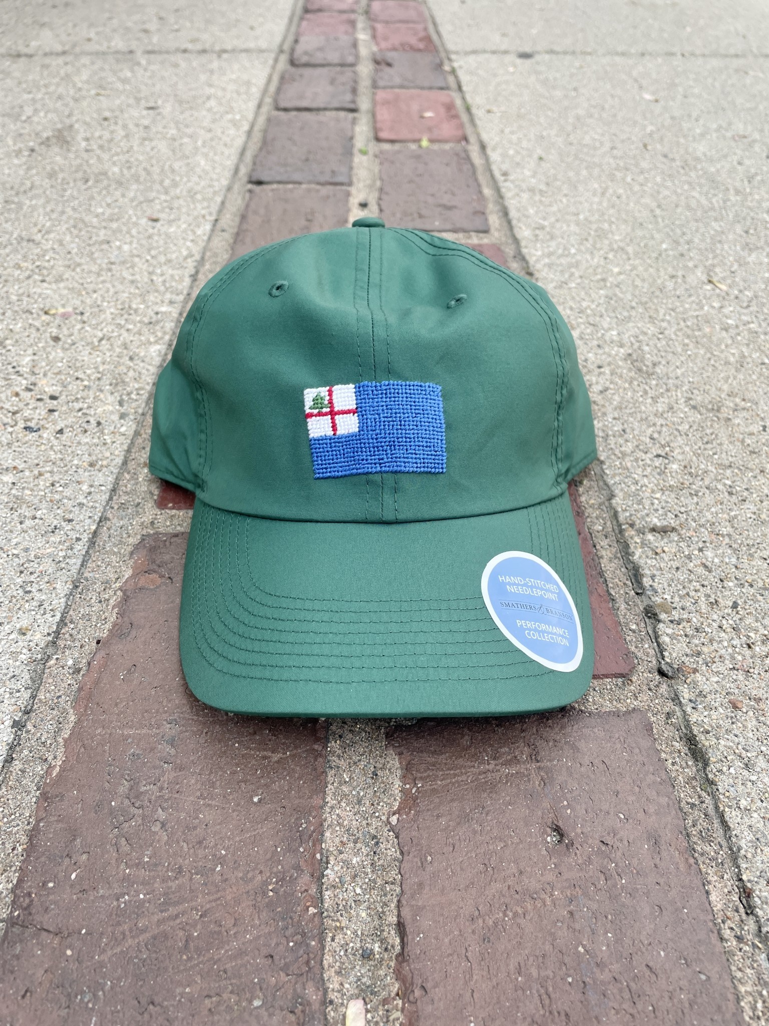 Bunker Hill Performace Flag Hat in Seafoam - Place and Gather