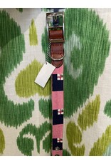 Smathers & Branson Needlepoint Bunker Hill Flag Dog Collar in Pink