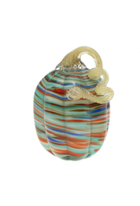 Boston International Small Sunset Striped Glass Pumpkin