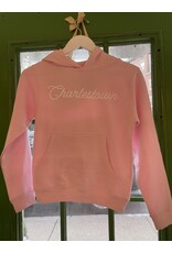 Hemlock Ink Kid's Charlestown Screenprinted Sweatshirt in Light Pink