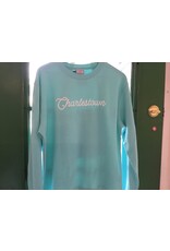 Hemlock Ink Charlestown Screenprinted Sweatshirt in Mint