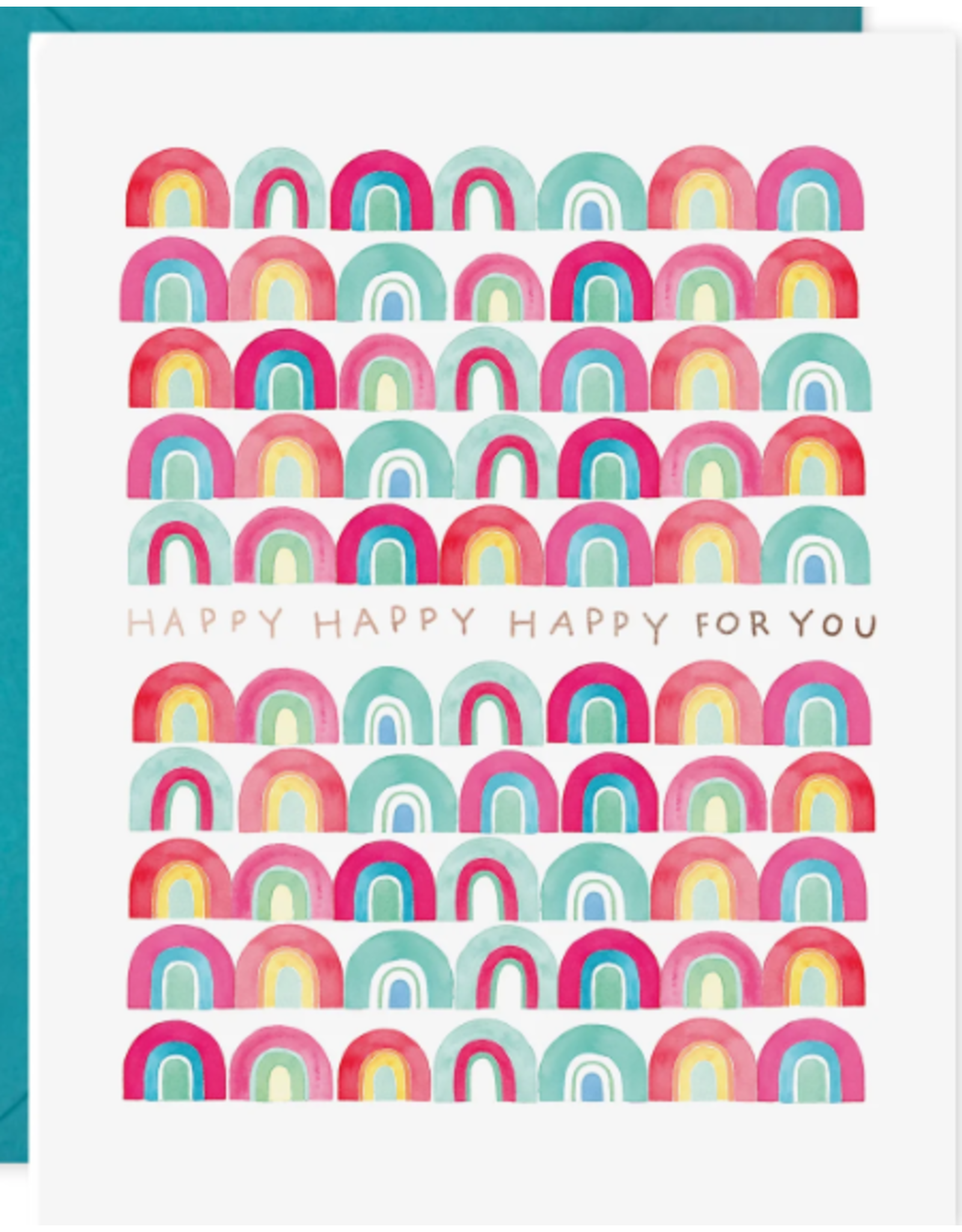 E. Frances Happy For You Rainbows Card