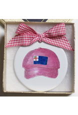 Dishique Bunker Hill Flag Hat in Pink Ornament