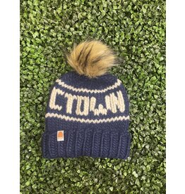 Shit That I Knit CTOWN Beanie in Navy by Shit That I Knit