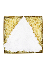 Vietri Lastra Holiday Figural Small Tree Plate in White Vietri Lastra Holiday Figural Small Tree Plate in White
