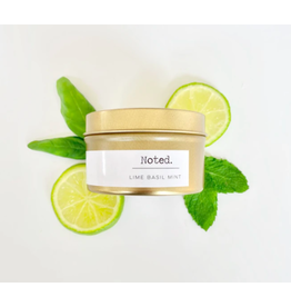Noted Lime Basil Mint 6oz Gold Tin