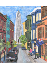 Janice Hayes-Cha Bunker Hill Monument Matted Print