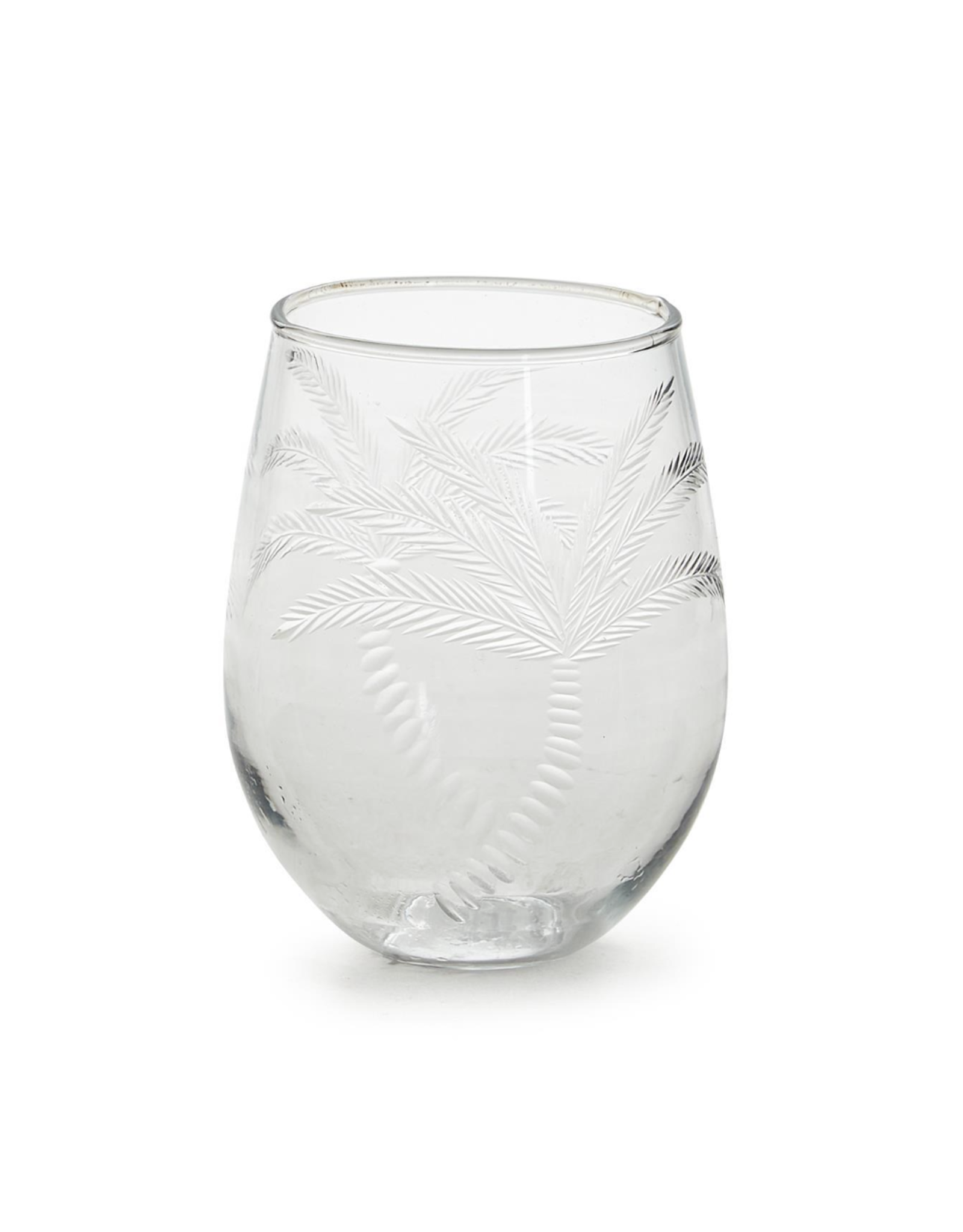 Decor Shop by Place & Gather Etched Palm Tree Stemless Wine Glass