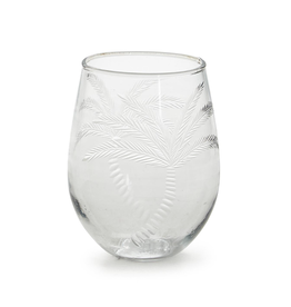 Decor Shop by Place & Gather Etched Palm Tree Stemless Wine Glass