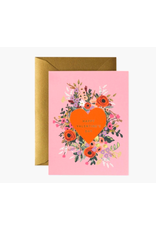 Rifle Paper Co. Blooming Heart Valentines Day Card