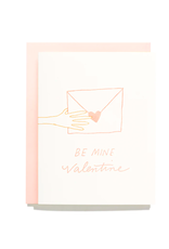 Short Hand Press Be Mine Valentine Card