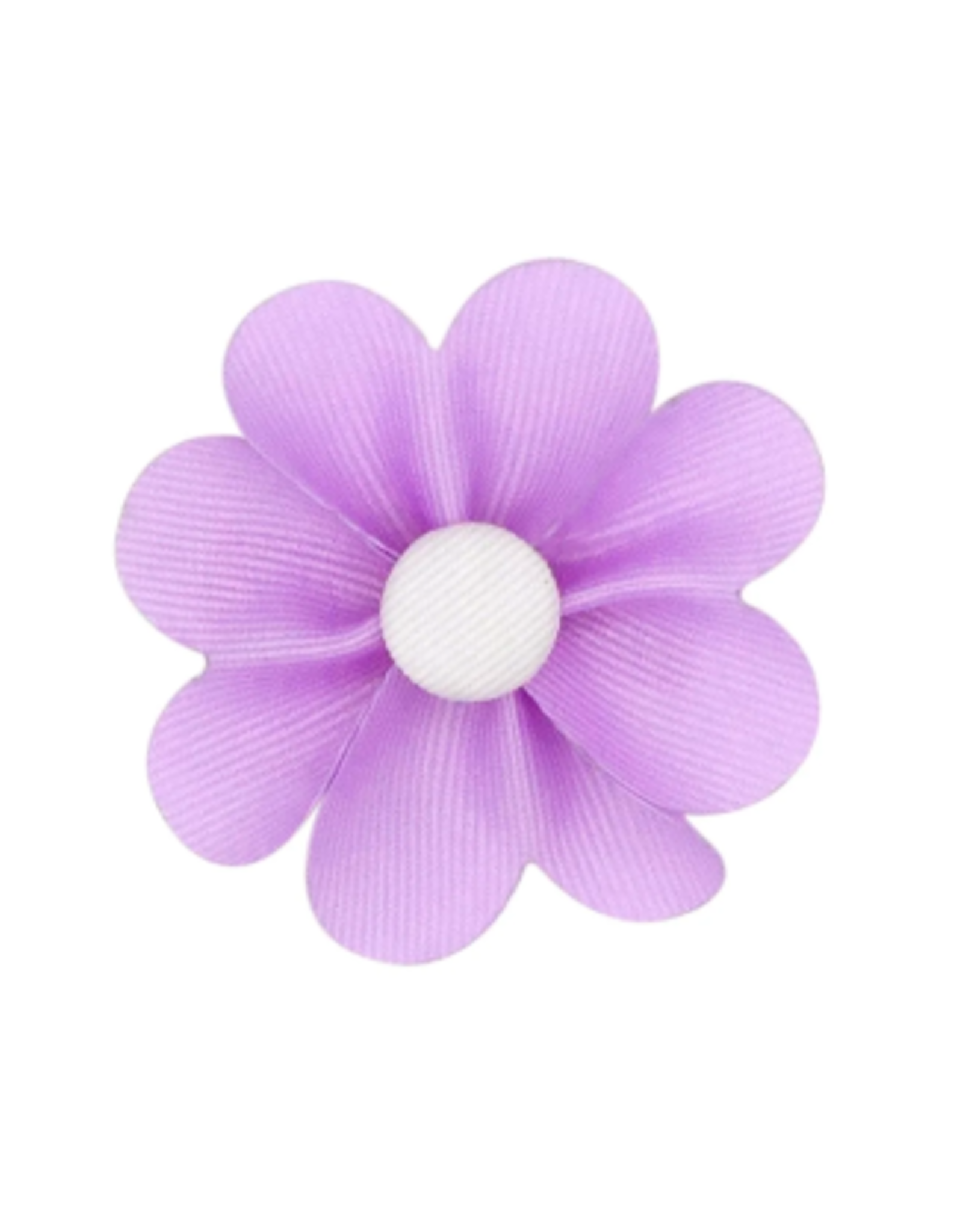 Wee Ones Small Grosgrain Heart Petal Hair Clip in Light Orchid