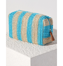 Accessories Shop by Place & Gather Filomena Zip Pouch in Turquoise Stripes