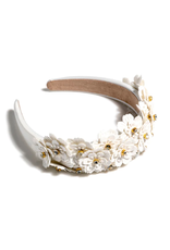 Accessories Shop by Place & Gather Flower Embellished Headband in Ivory