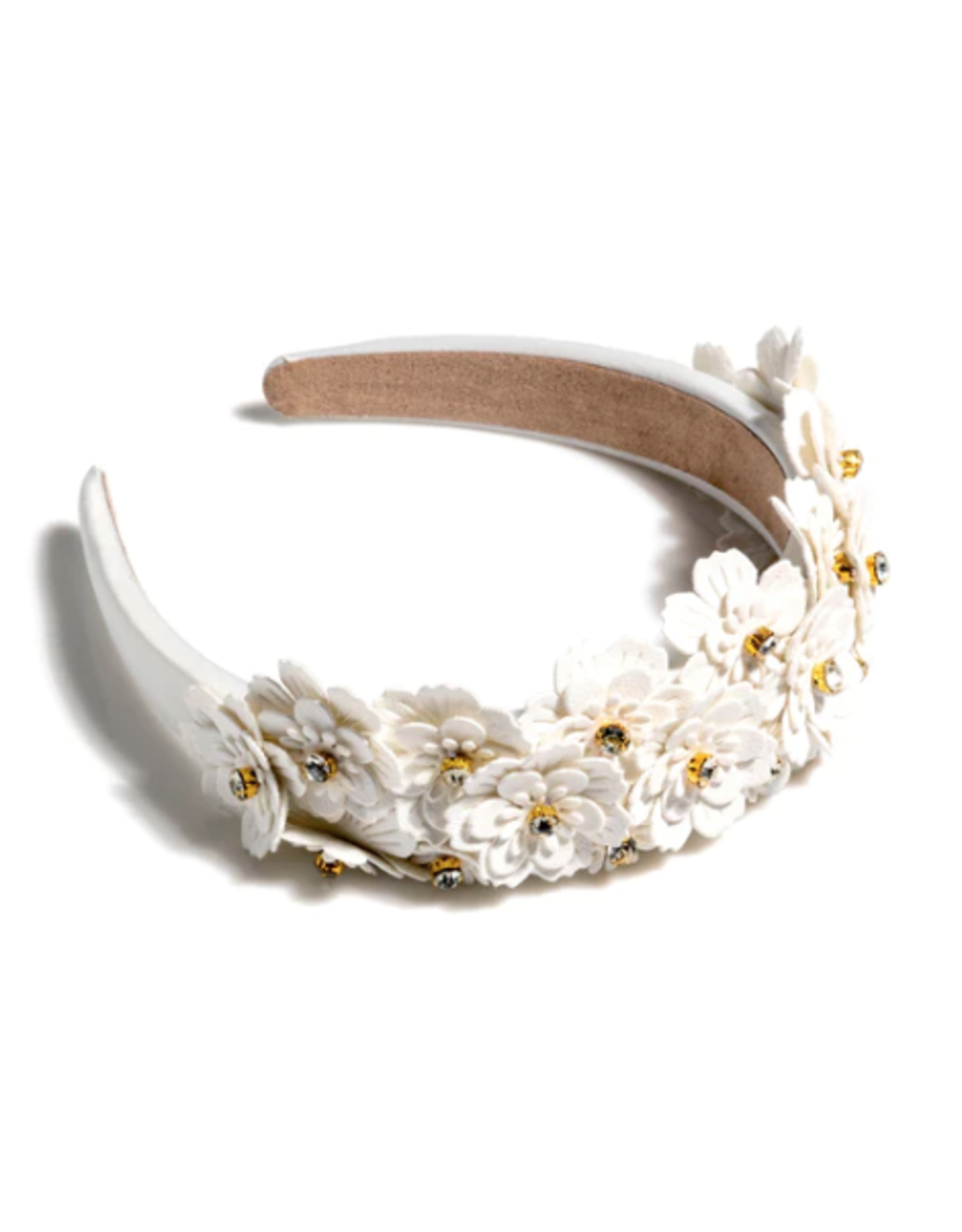 Accessories Shop by Place & Gather Flower Embellished Headband in Ivory