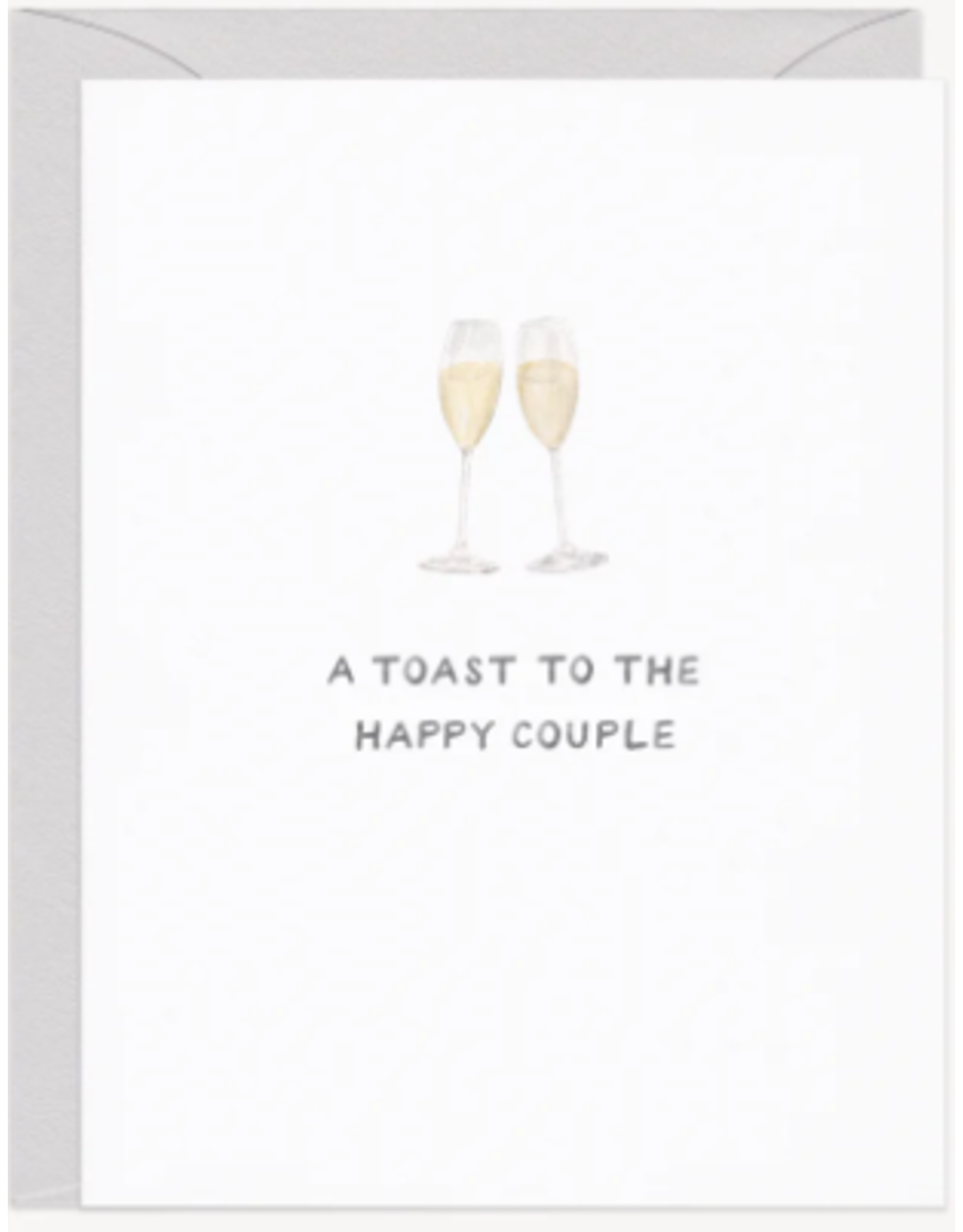 Amy Zhang Champagne Toast Wedding Card