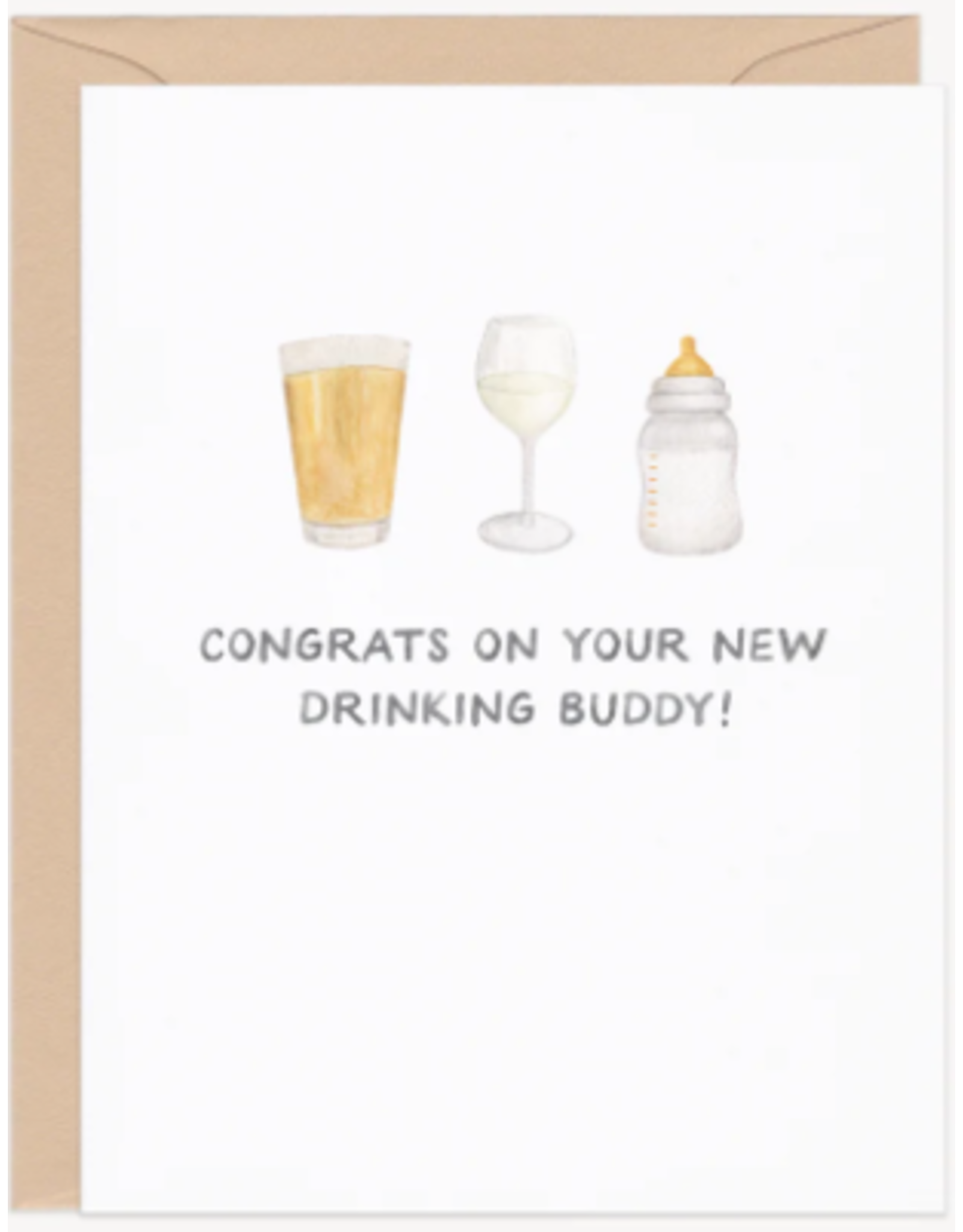 Amy Zhang Drinking Buddies Baby Card