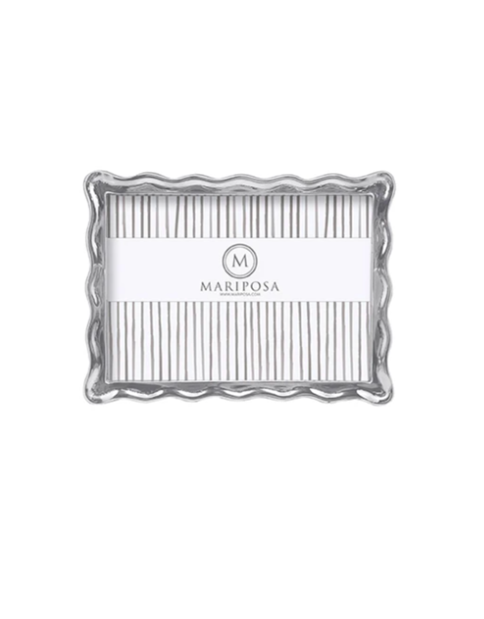 Mariposa Wavy 5x7 Frame in Silver