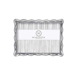 Mariposa Wavy 5x7 Frame in Silver