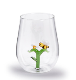 Decor Shop by Place & Gather Bee & Flower Stemless Wine Glass