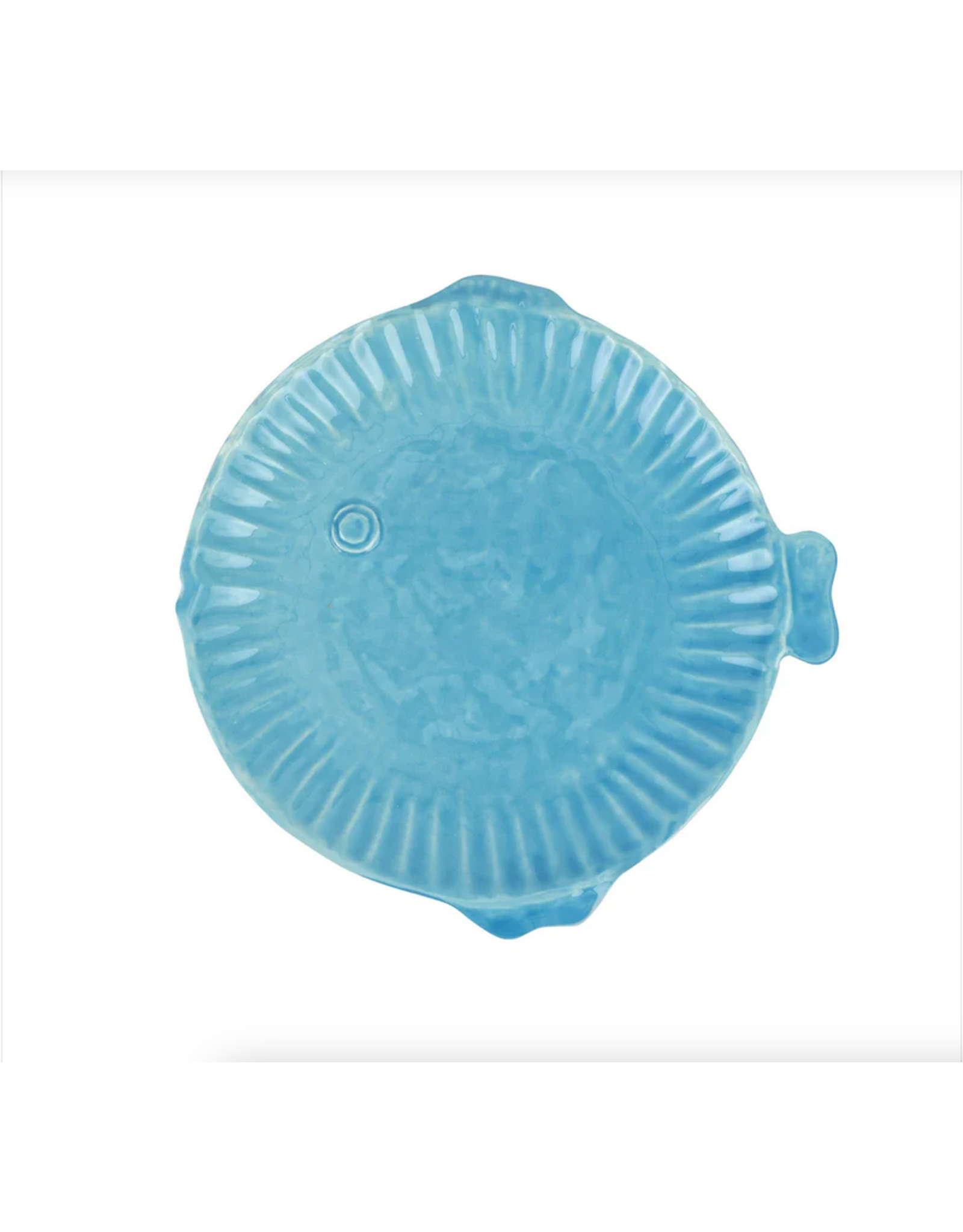 Vietri Pesce Serena Salad Plate in Aqua