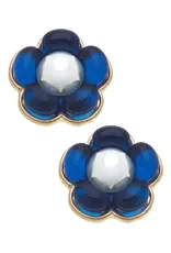 Accessories Shop by Place & Gather Flower Power Stud Earring in Blue
