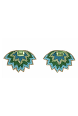 Beth Ladd Collection Soho Studs in Blue and Green by Beth Ladd