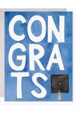 E. Frances Blue Congrats Grad Card