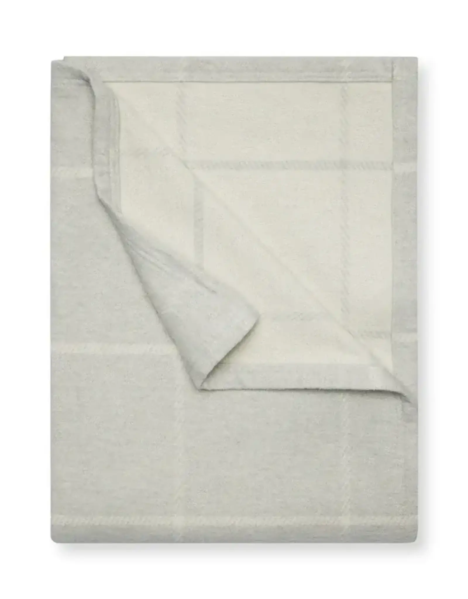 ChappyWrap Lightweight Blanket in Windowpane Light Grey by ChappyWrap