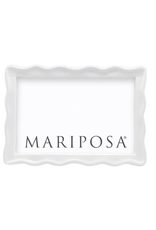 Mariposa Wavy 4x6 Frame in White