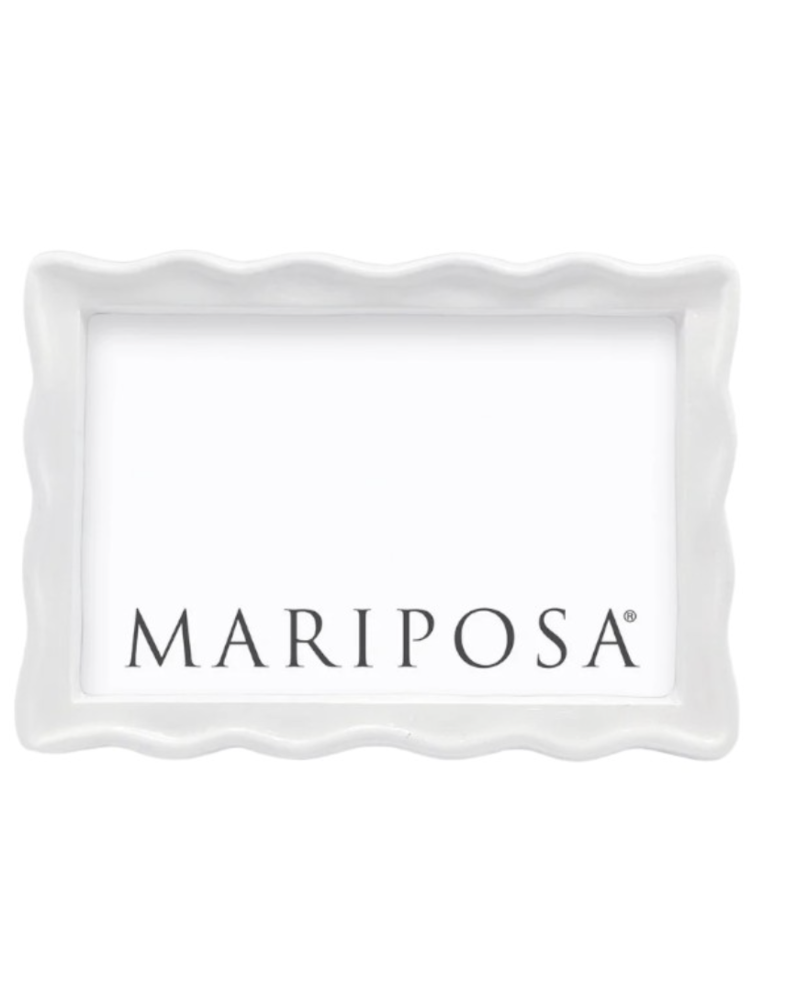 Mariposa Wavy 4x6 Frame in White