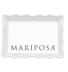 Mariposa Wavy 4x6 Frame in White