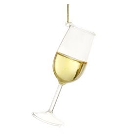 White Wine Glass Ornament