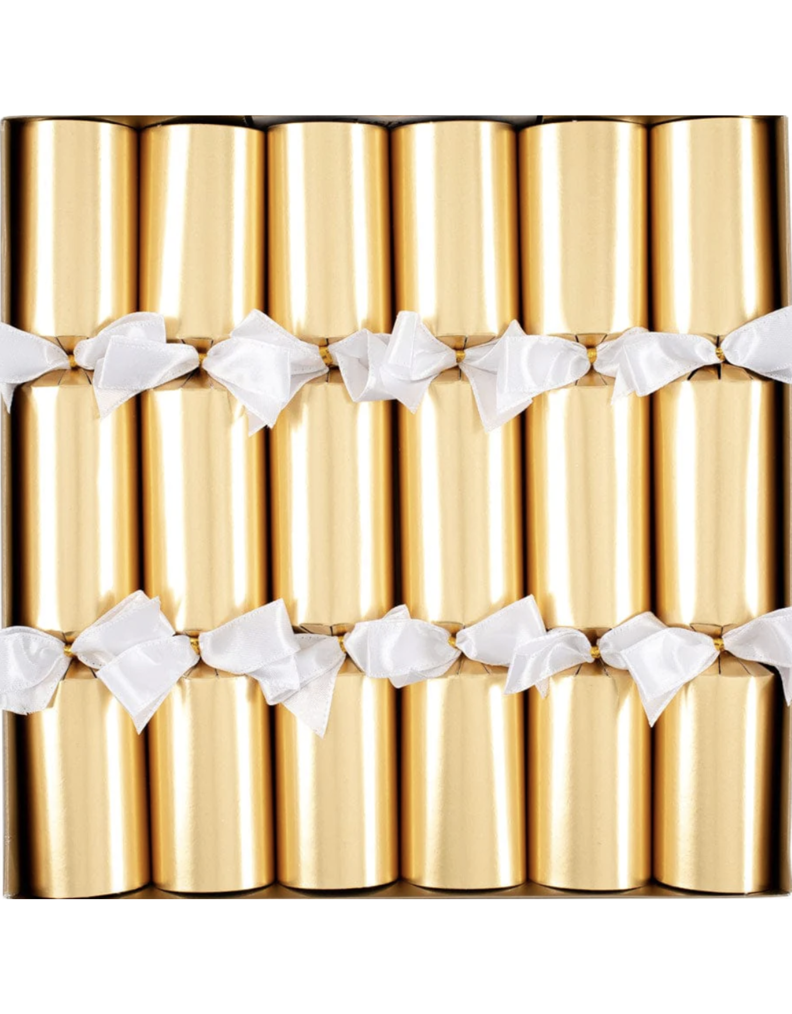 Caspari Solid Gold Christmas Crackers