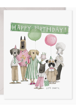 E. Frances Dog Party Birthday Card