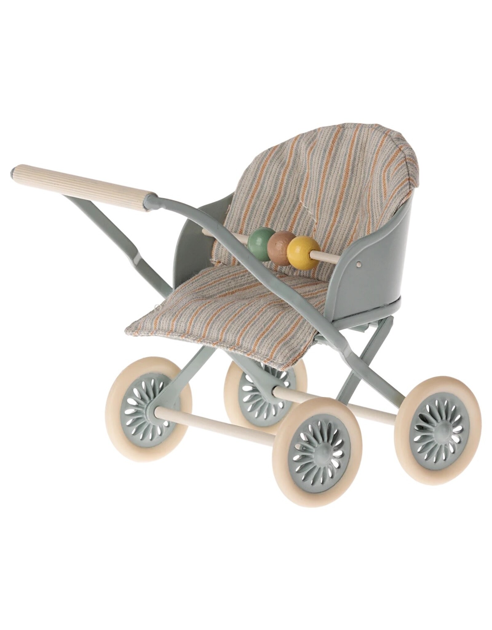Maileg Mouse Stroller in Blue by Maileg