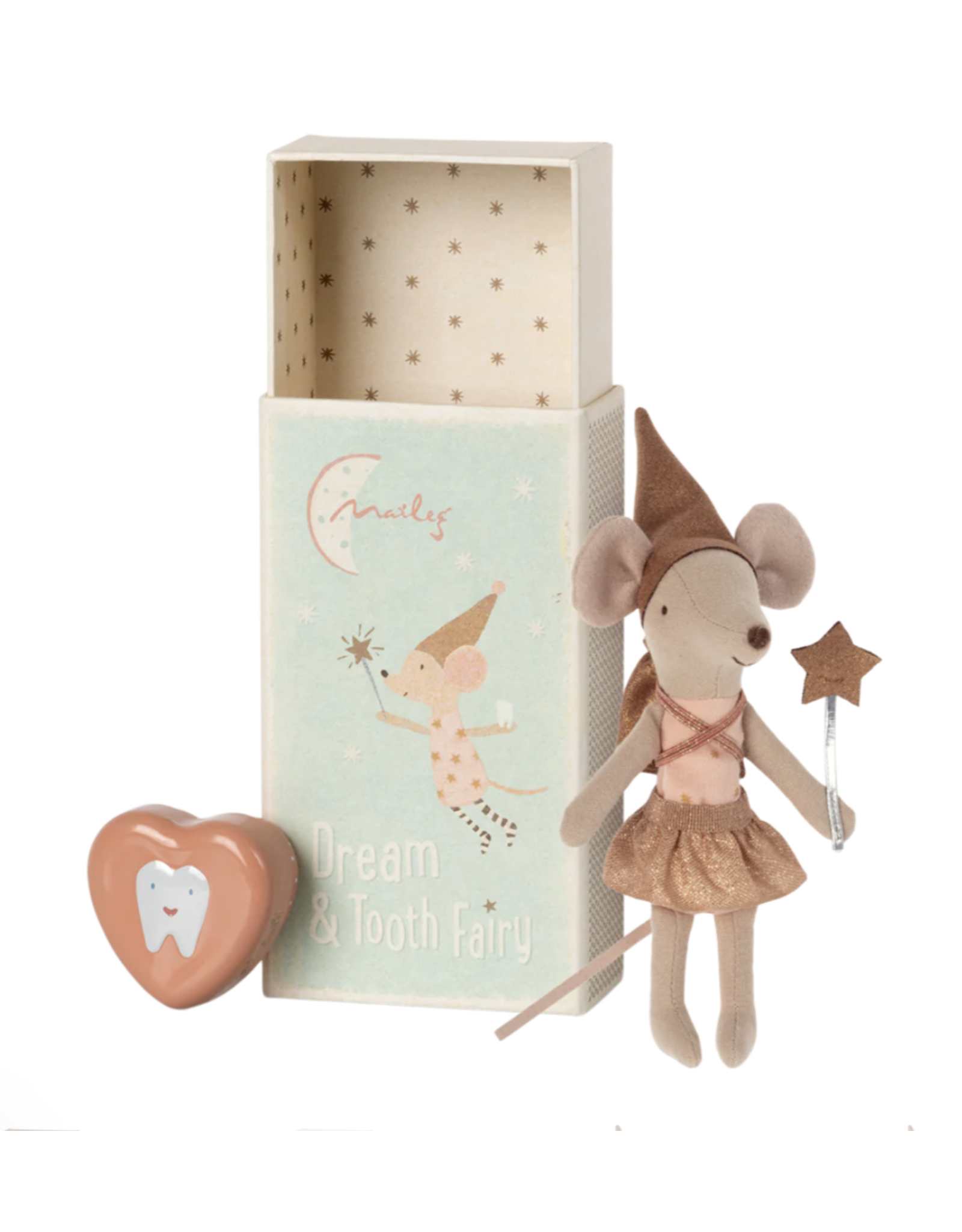 Maileg Tooth Fairy Mouse in Rose by Maileg