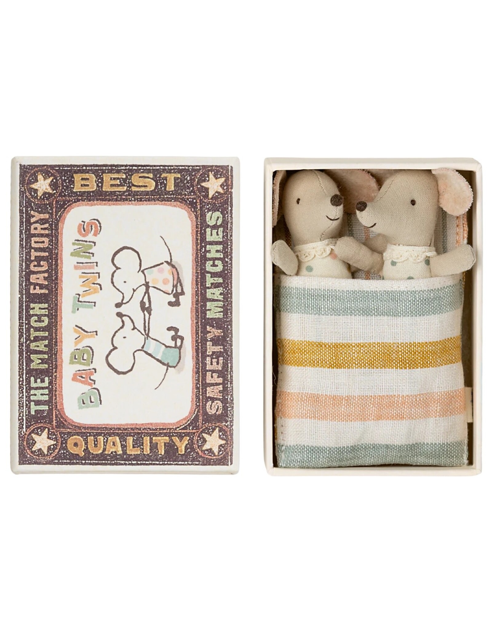 Maileg Baby Mouse Twins in Matchbox by Maileg