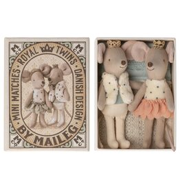 Maileg Royal Mouse Twins in Matchbox by Maileg