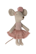 Maileg Ballerina Mouse Little Sister in Rose by Maileg