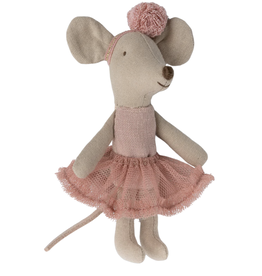 Maileg Ballerina Mouse Little Sister in Rose by Maileg